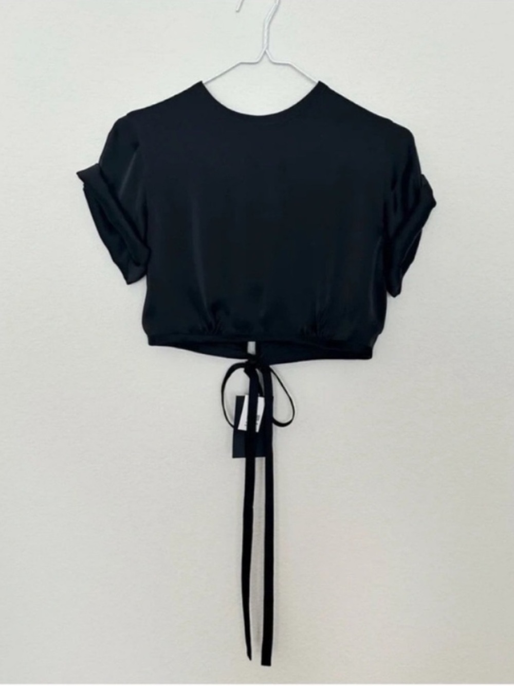 NWT Orseund Iris Le Club Satin Top Black - Picture 7 of 10